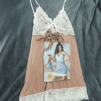 Luna Lace Nightdress - Camisoles & Shorts - ComfyBliss