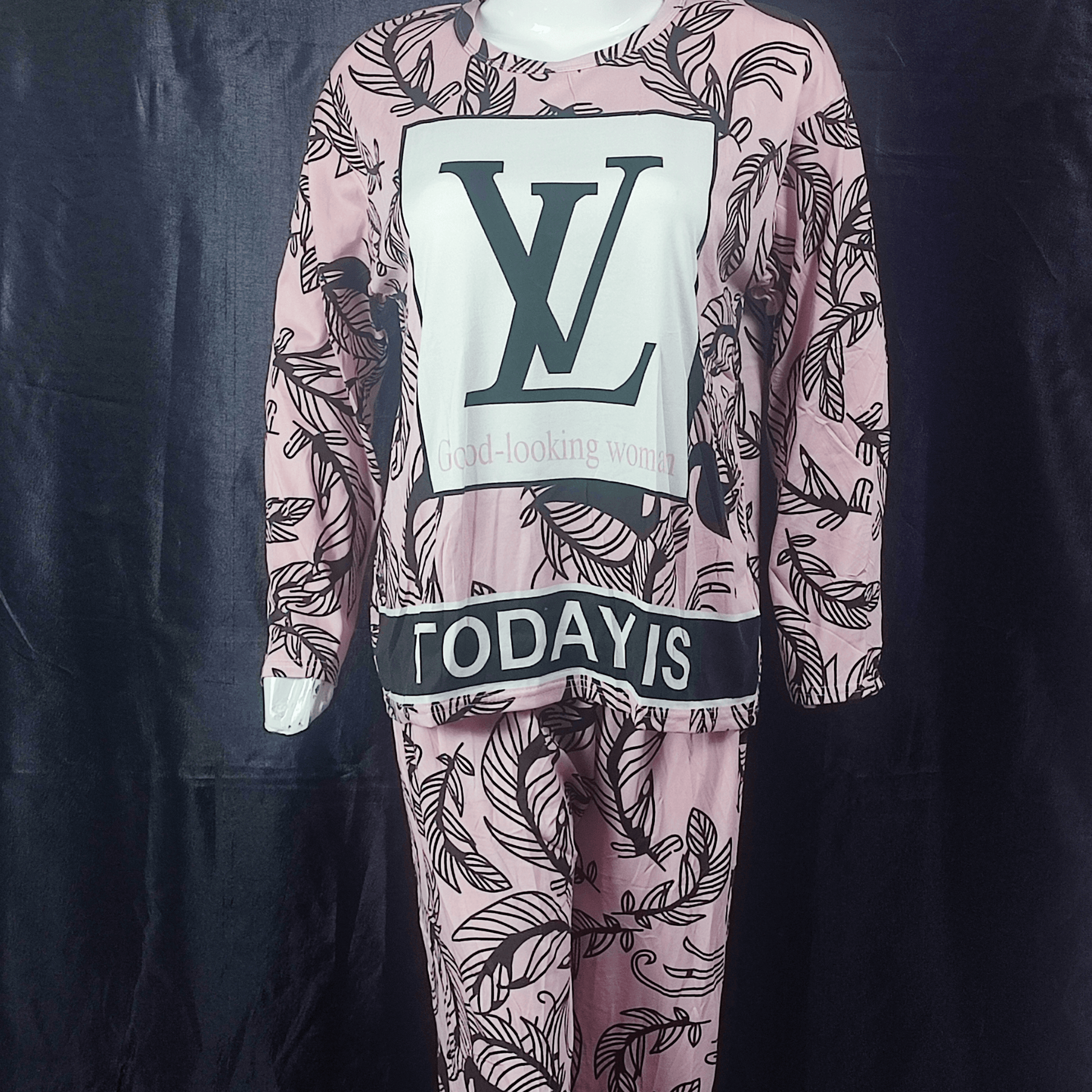 Pink Noir Pajama Set - Nighties - ComfyBliss