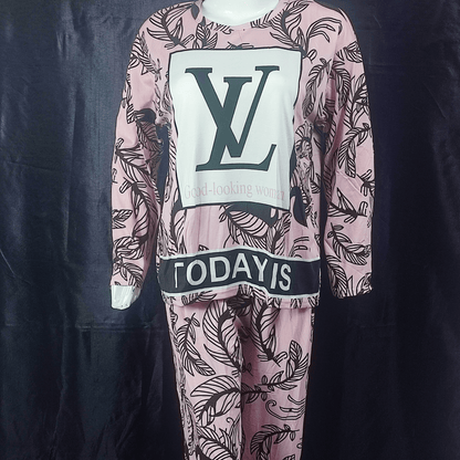 Pink Noir Pajama Set - Nighties - ComfyBliss