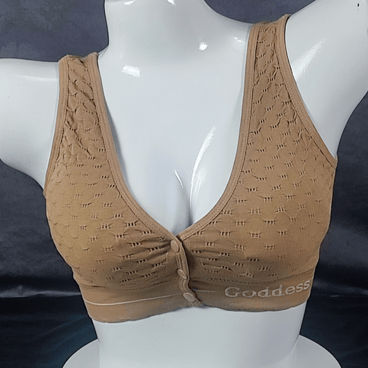 PowerFit Wireless Bra (Core Crunch Brown) - Bra - ComfyBliss