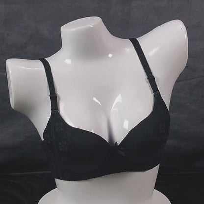 Elegance Essential Bra & Panty (Black Horse) | Color: Black | Size: 36