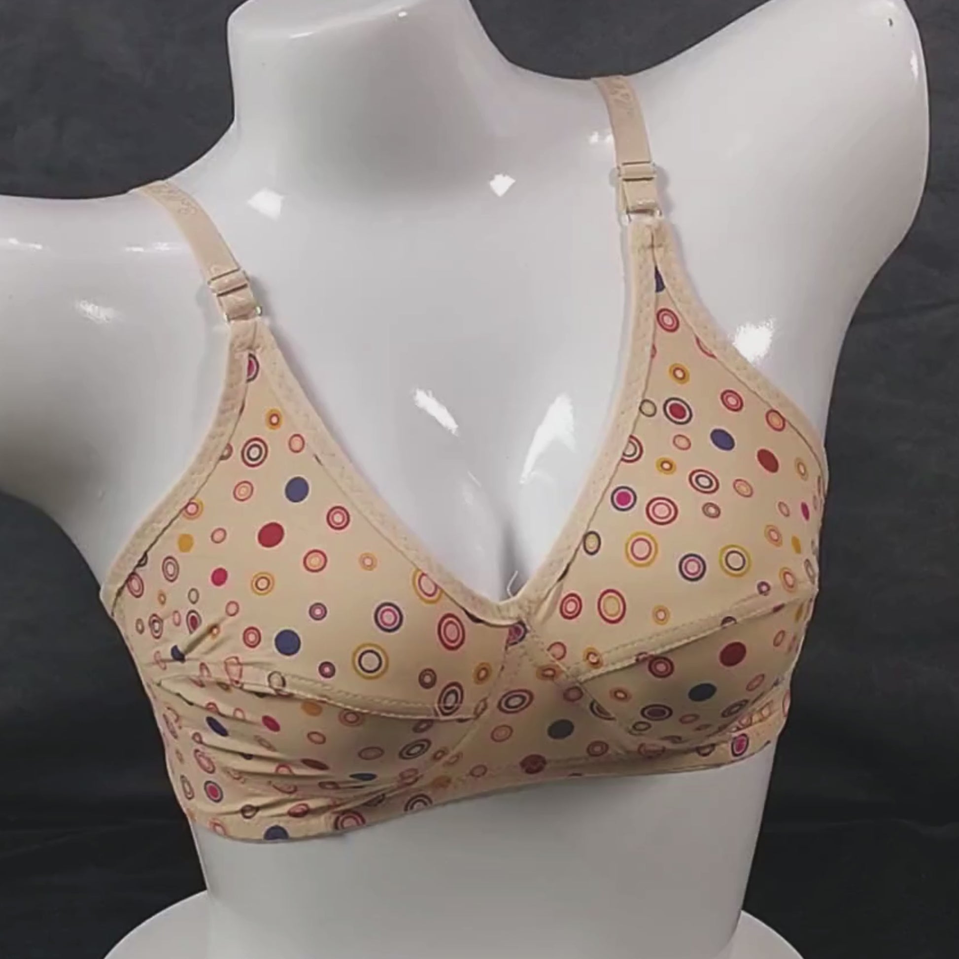 DotBloom Comfort Bra | Color: Nude Beige | Size: 32 | Fabric: Malaai