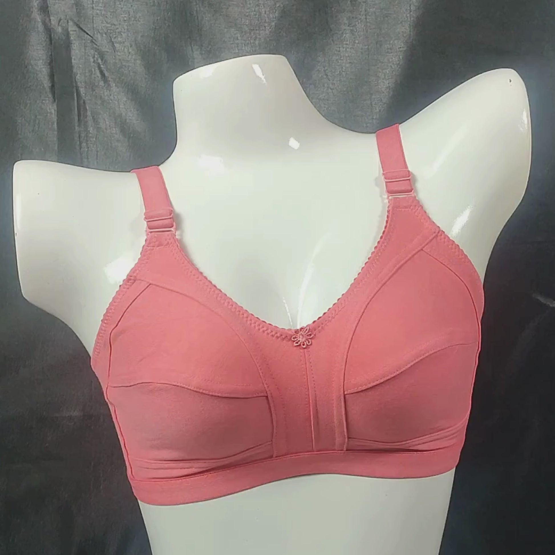 SoftEase Hosiery Bra | Color: Purple | Size: 32 |