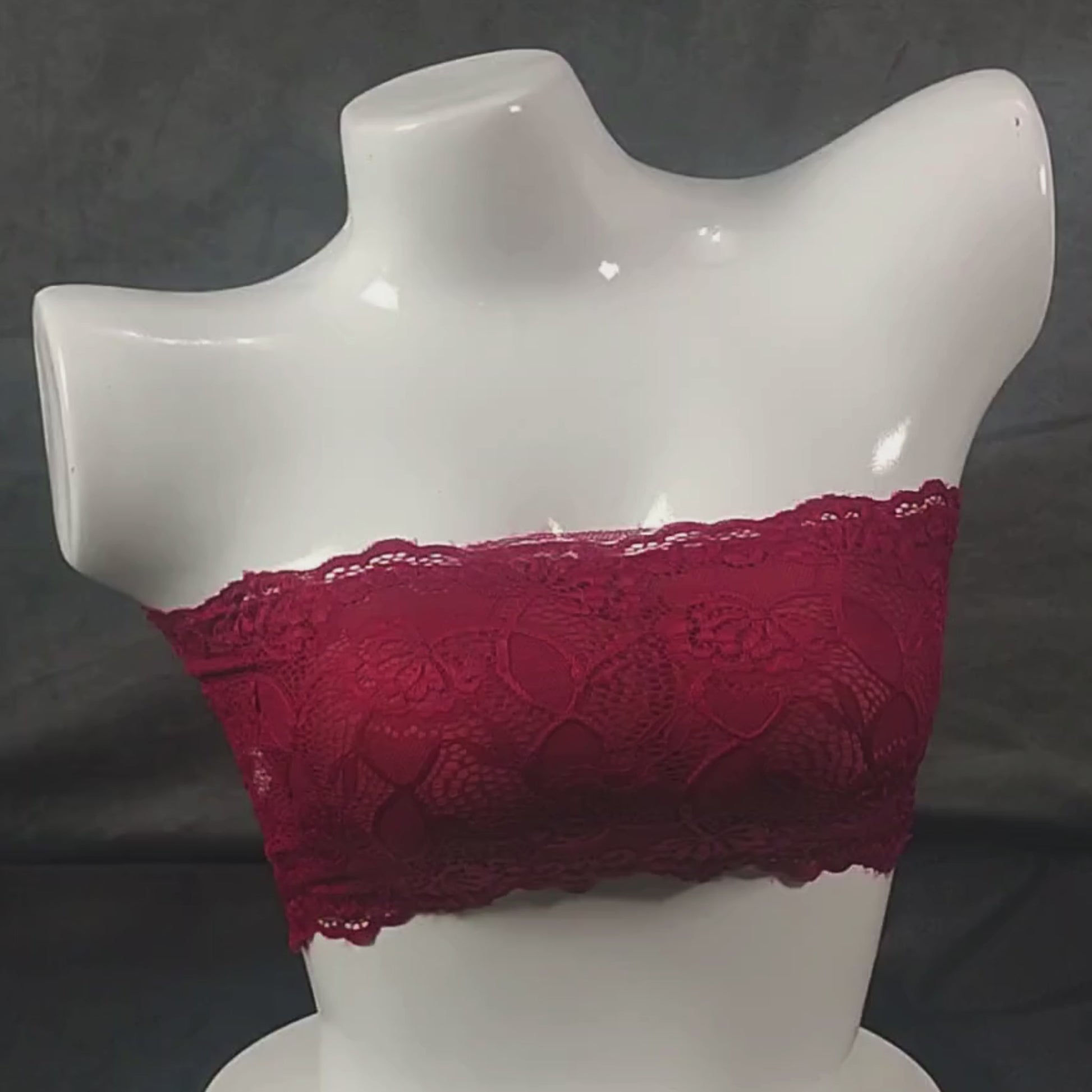 Ethereal Bloom Strapless Bra | Color: Black | Size: S/M | Bra style: Strapless