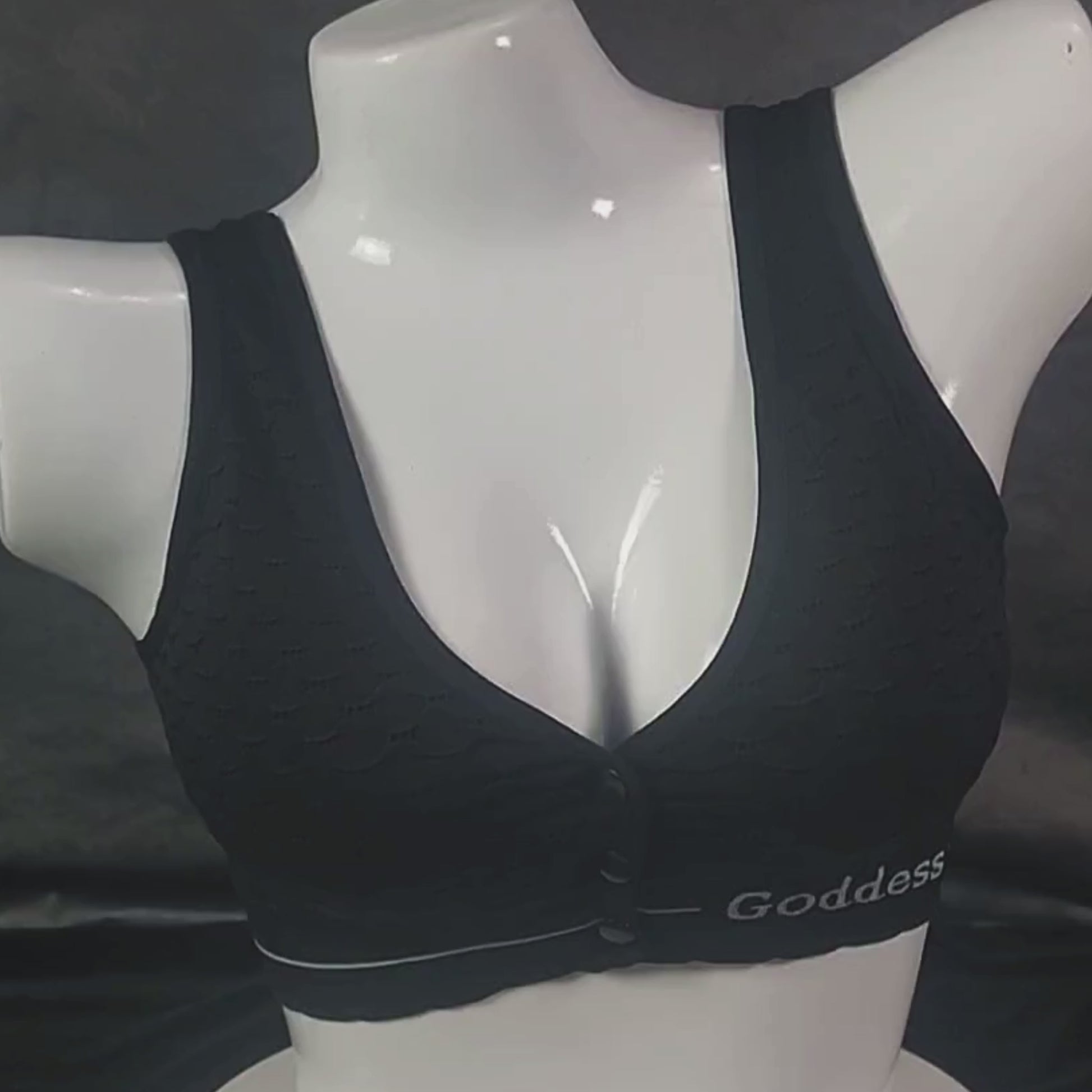 PowerFit Wireless Bra | Color: Black | Size: Free |