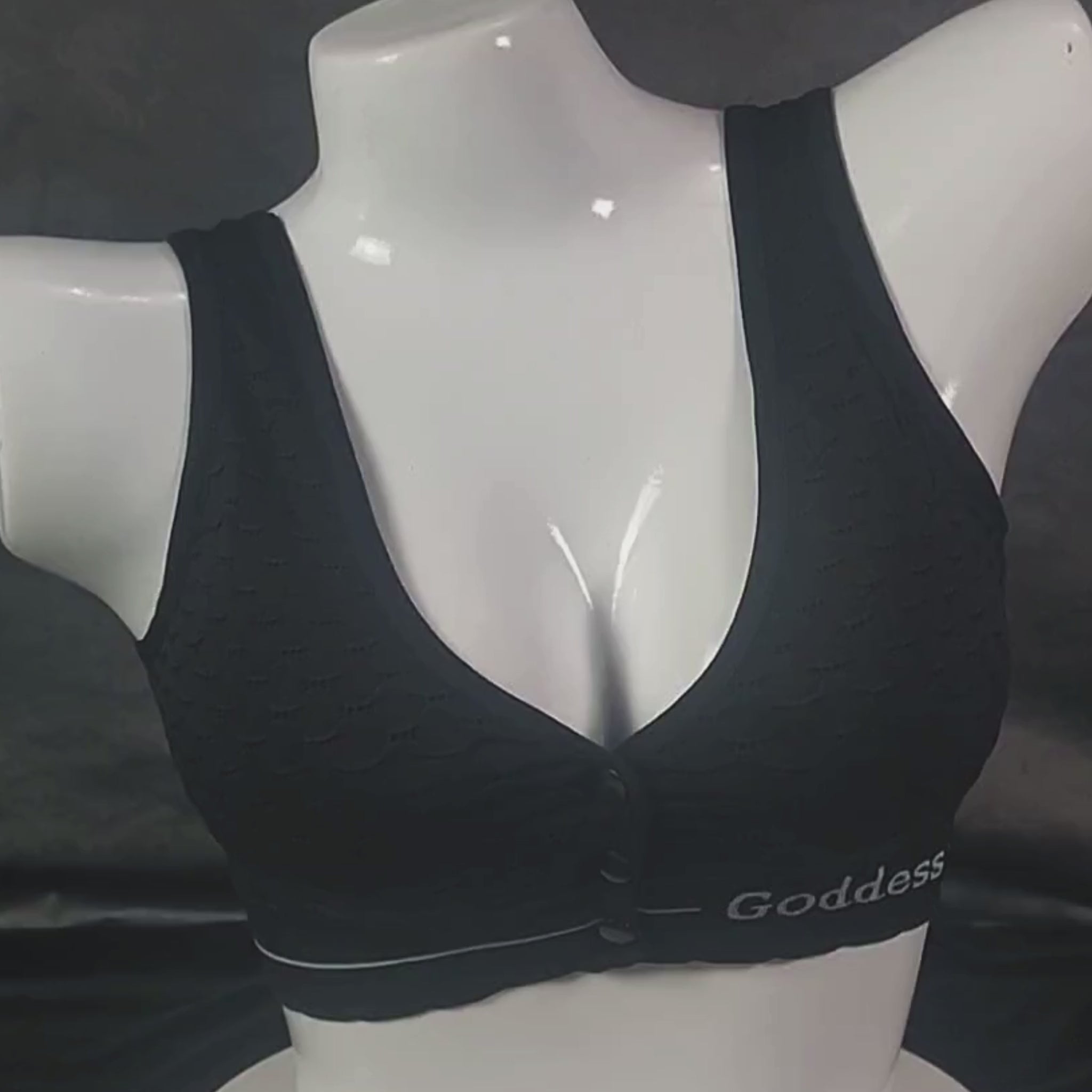 PowerFit Wireless Bra | Color: Black | Size: Free |