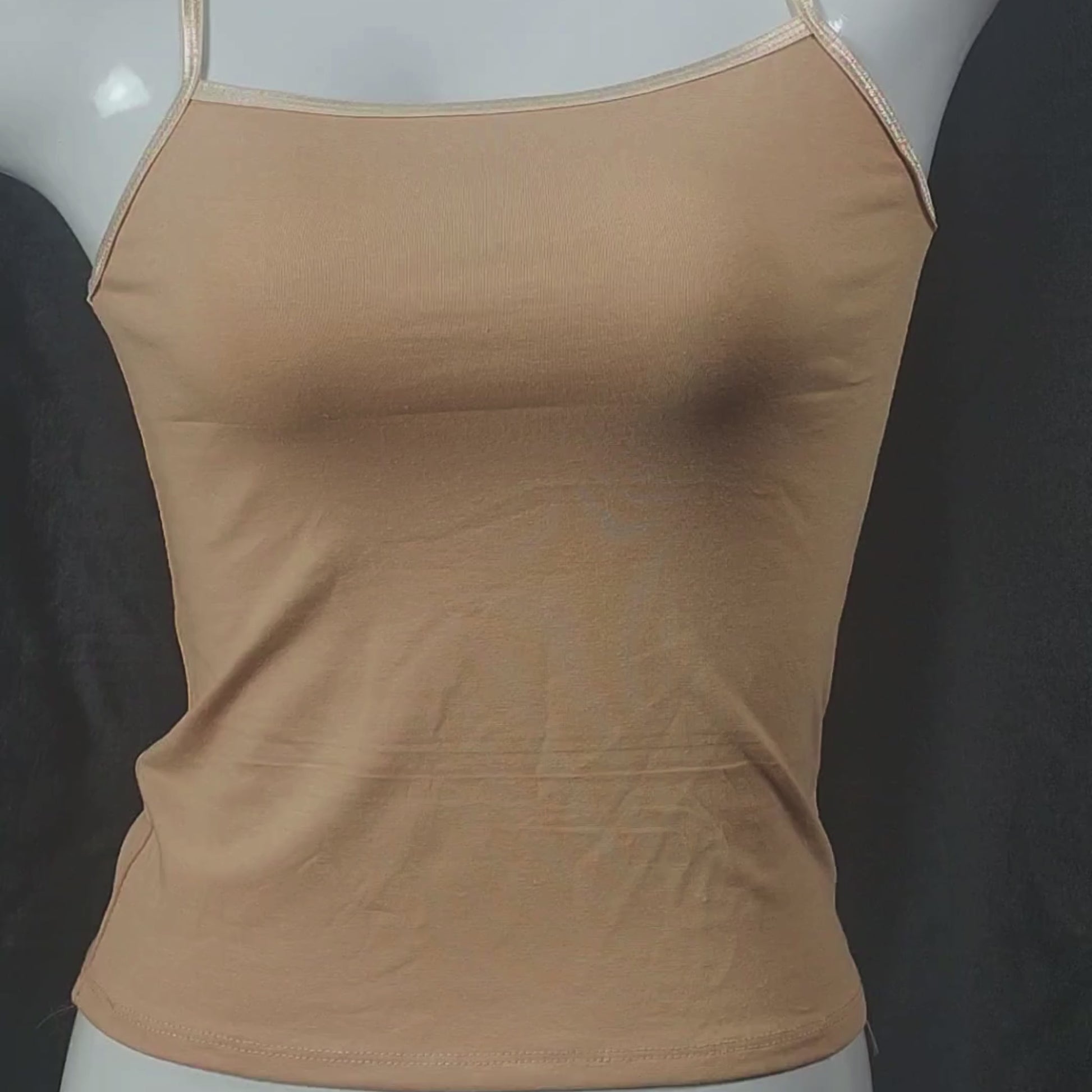 SoftGlow Seamless Camisole | Color: Beige | Size: S |