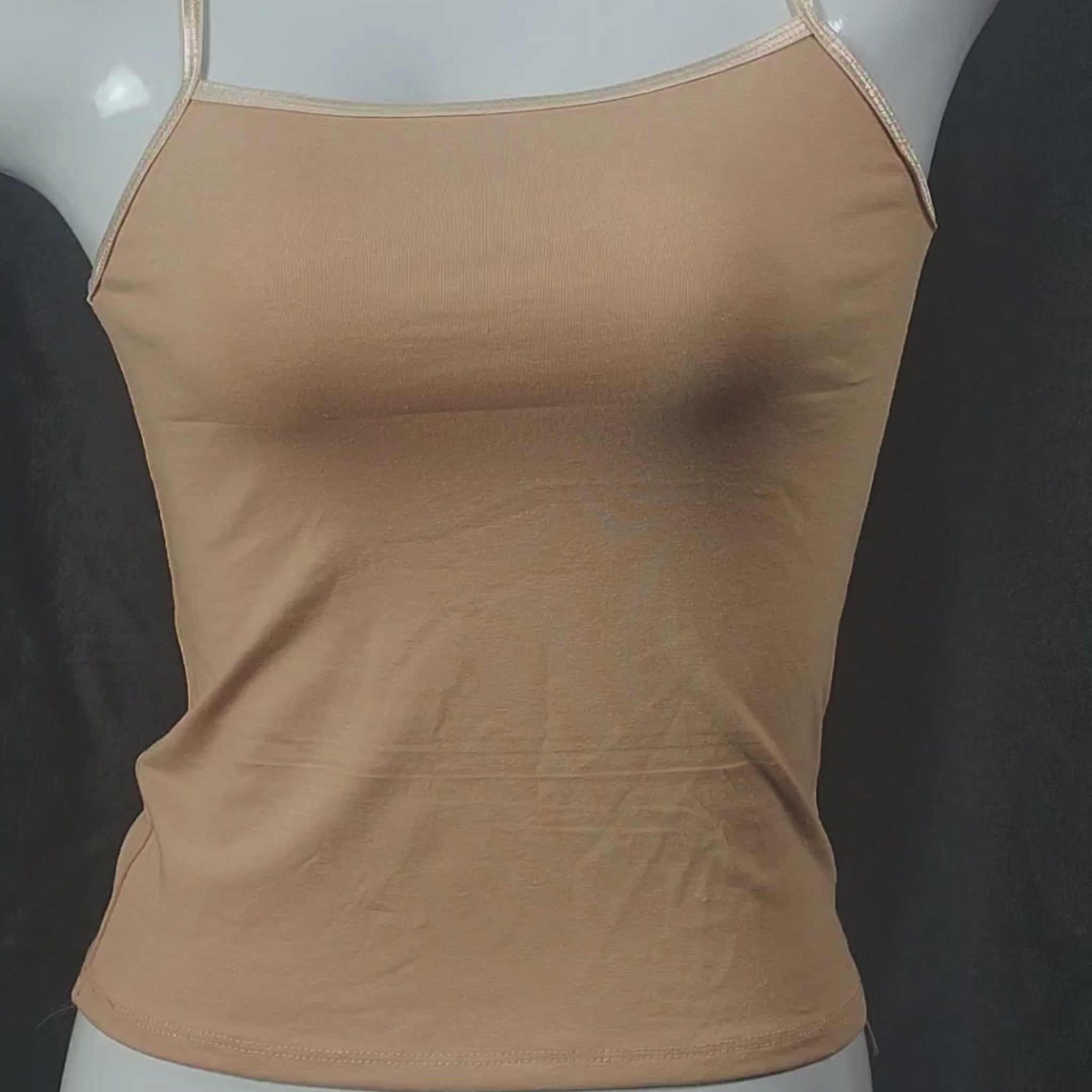 SoftGlow Seamless Camisole | Color: Beige | Size: S |