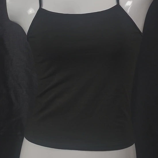 SoftGlow Seamless Camisole (Black Obsession) | Color: Black | Size: S