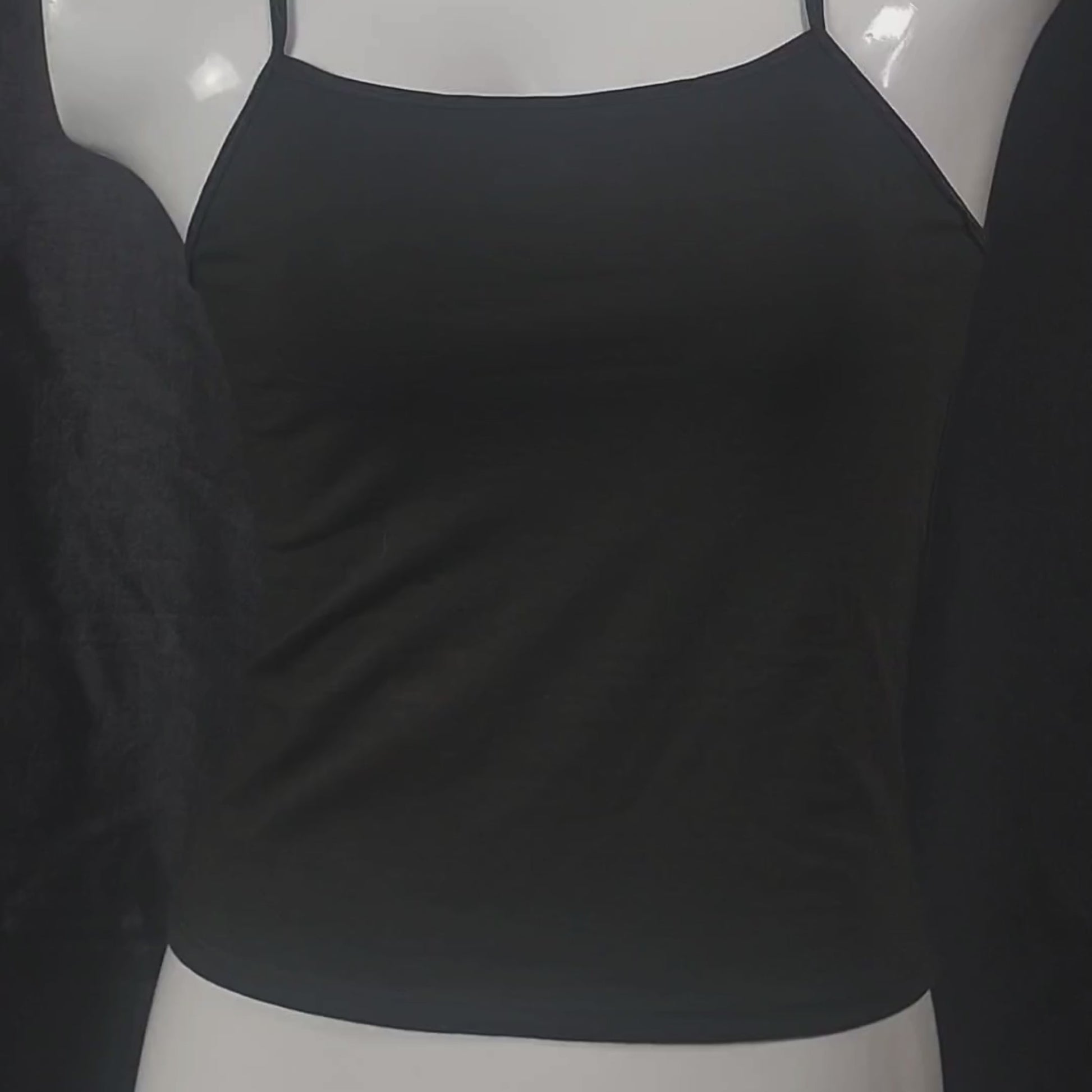 SoftGlow Seamless Camisole (Black Obsession) | Color: Black | Size: S