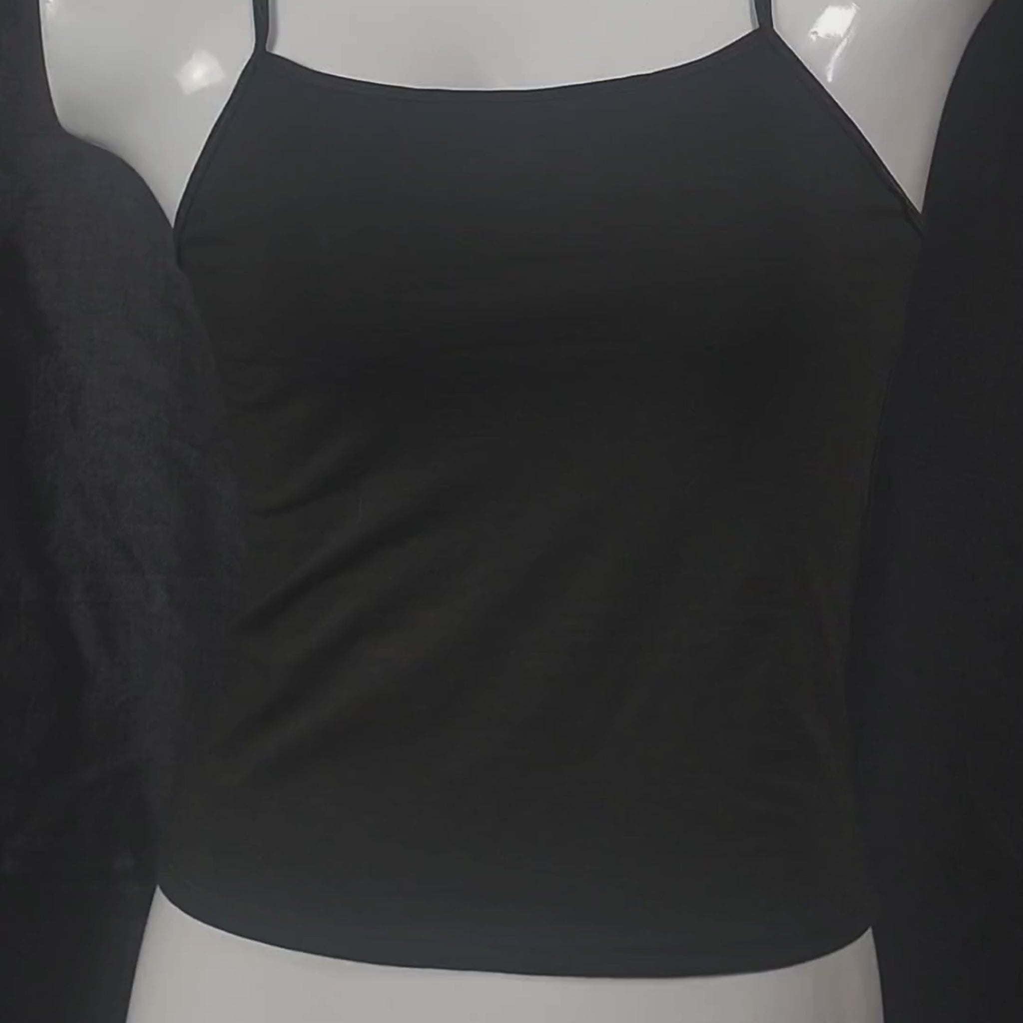 SoftGlow Seamless Camisole (Black Obsession) | Color: Black | Size: S