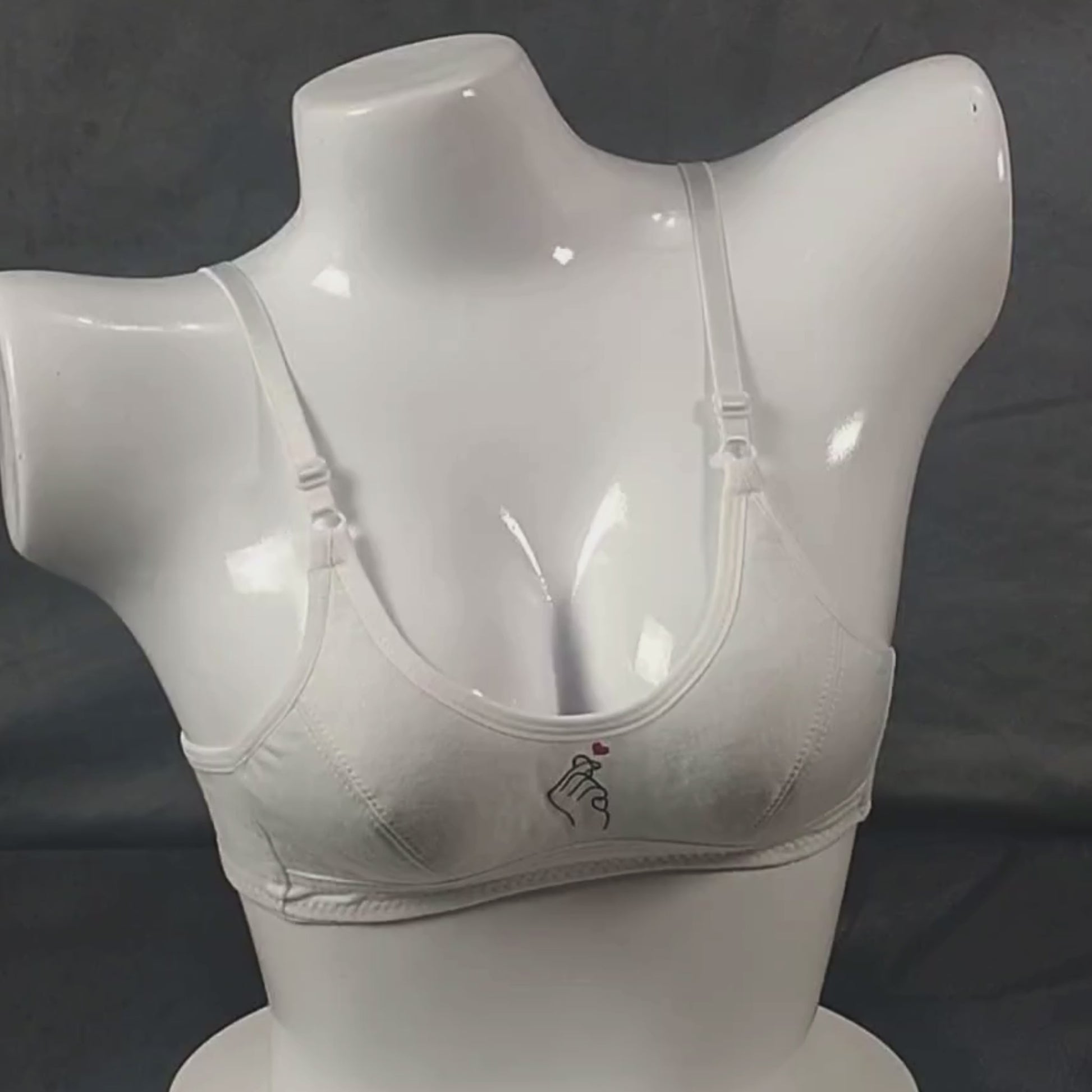 ComfyBloom Teen Bra (Ivory Desire) | Color: White | Size: Teens