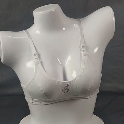 ComfyBloom Teen Bra (Ivory Desire) | Color: White | Size: Teens