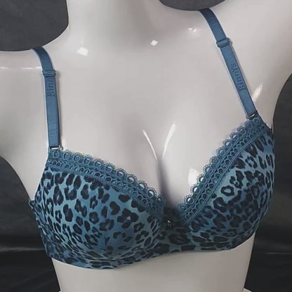 Wild Whisper Padded Bra | Color: Blue | Size: 34 |