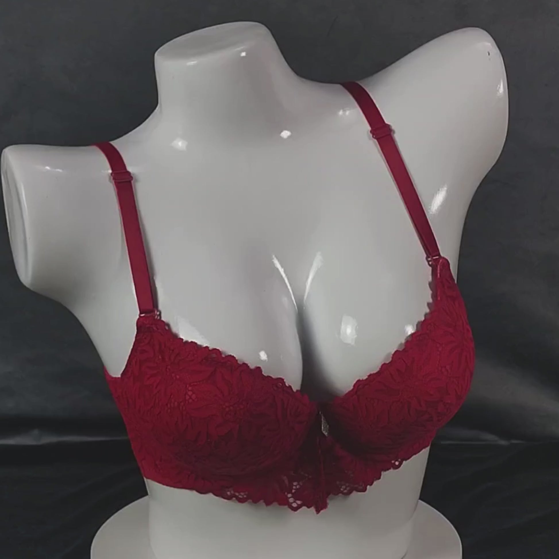Floral Elegance Padded Bra | Color: White | Size: 36 | Bra style: Push-up