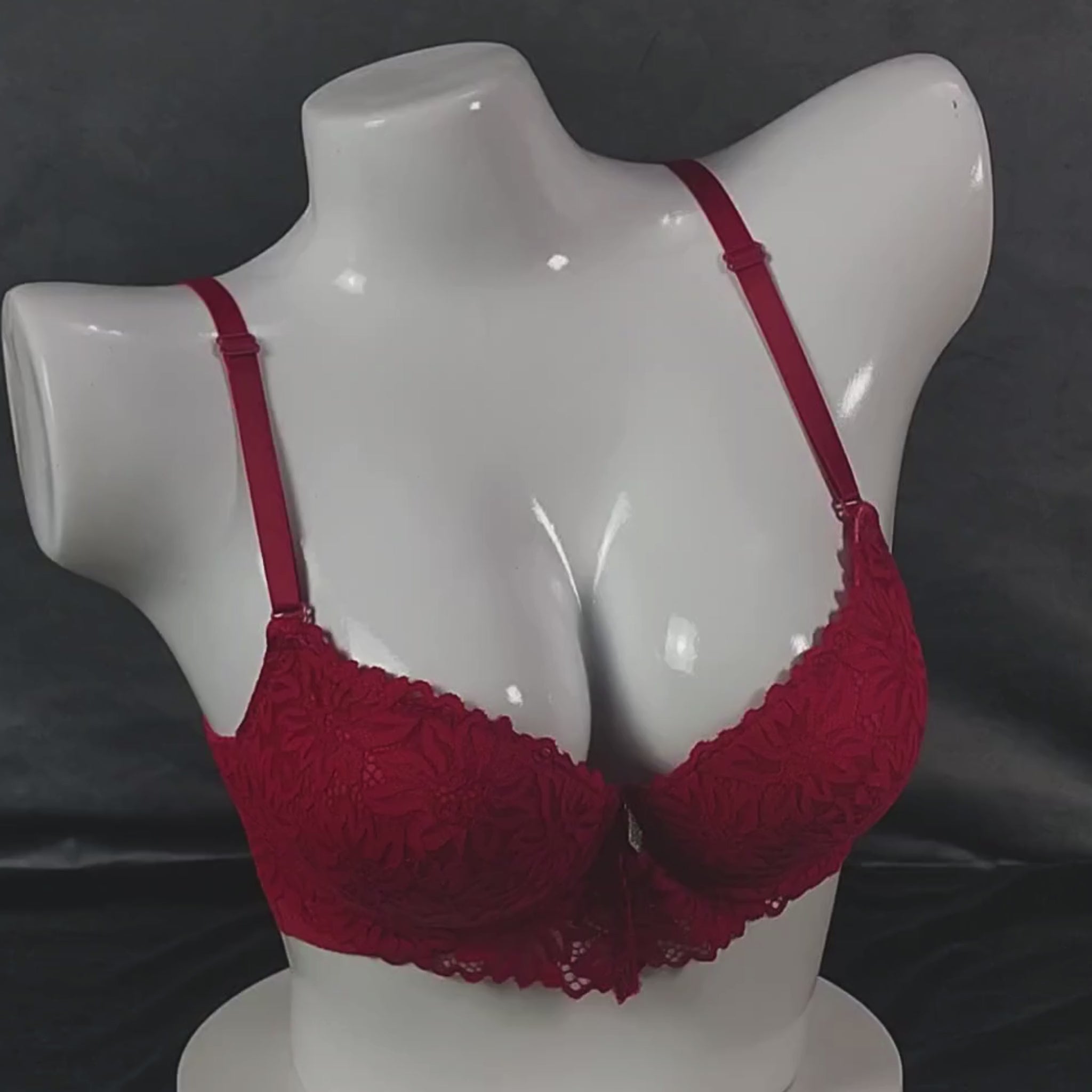 Floral Elegance Padded Bra | Color: White | Size: 36 | Bra style: Push-up
