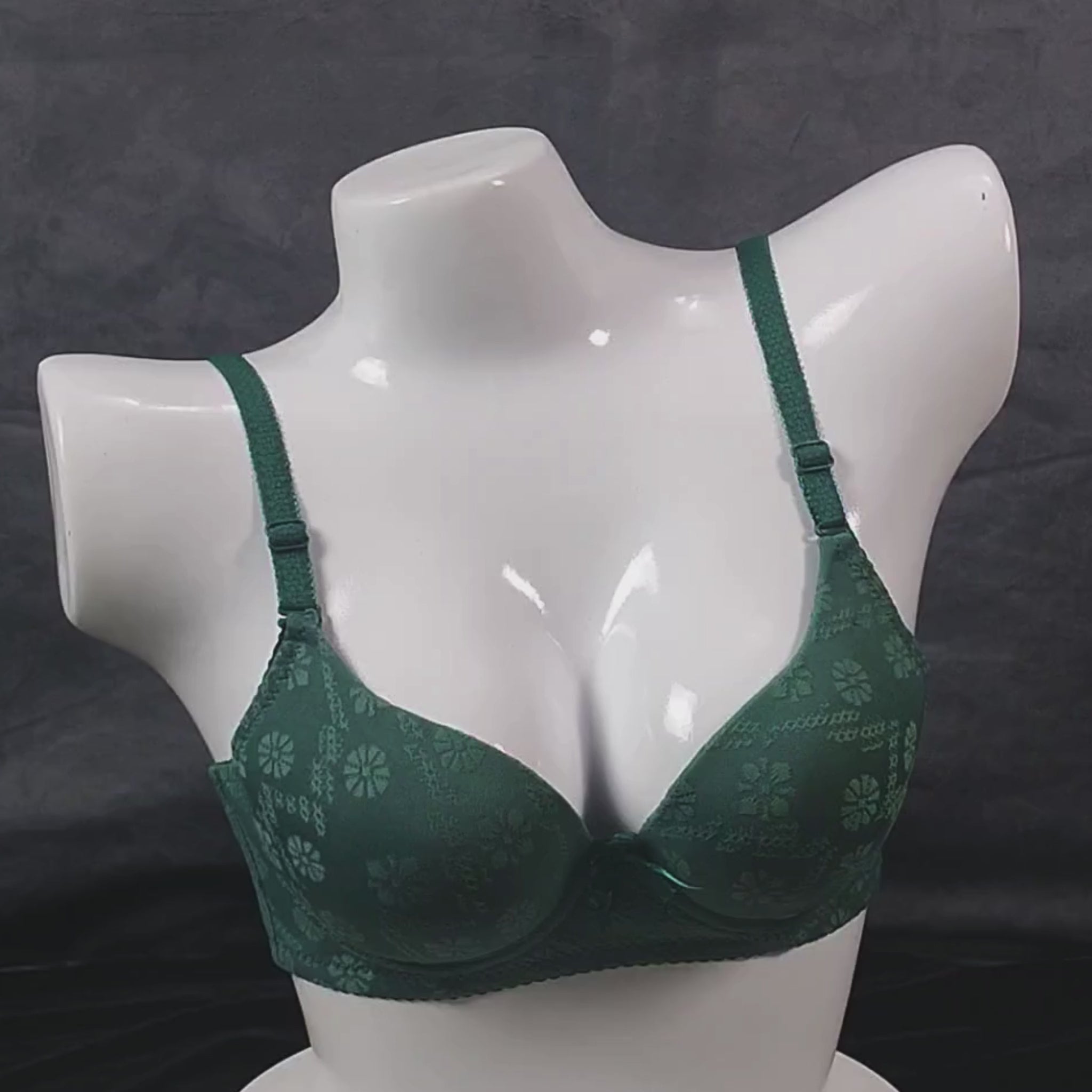 Elegance Essential Bra & Panty (Emerald Green) | Color: Emerald Green | Size: 36