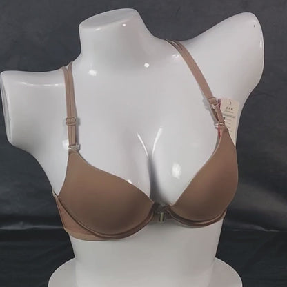 Front-Open Padded Bra | Color: Black | Size: 32 | Bra style: Push-up