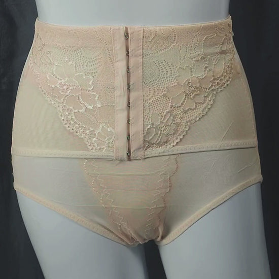 LuxeCurve Lace Shaping Panty | Color: Beige | Size: Free |