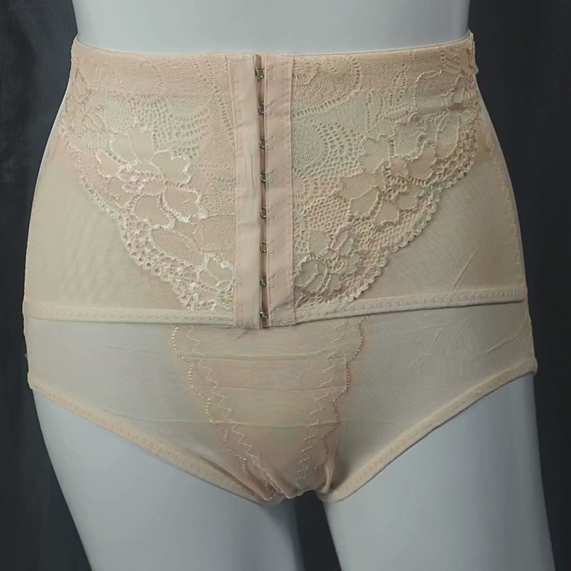 LuxeCurve Lace Shaping Panty | Color: Beige | Size: Free |