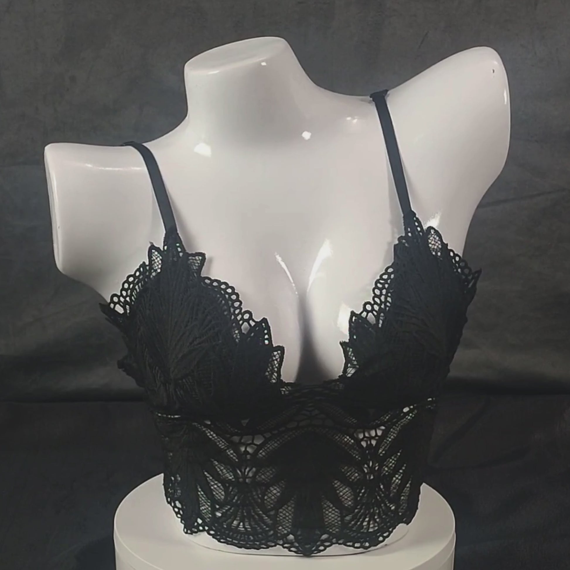 Ethereal Bloom Lingerie Set | Color: Beige | Size: S/M | Bra style: Bralette
