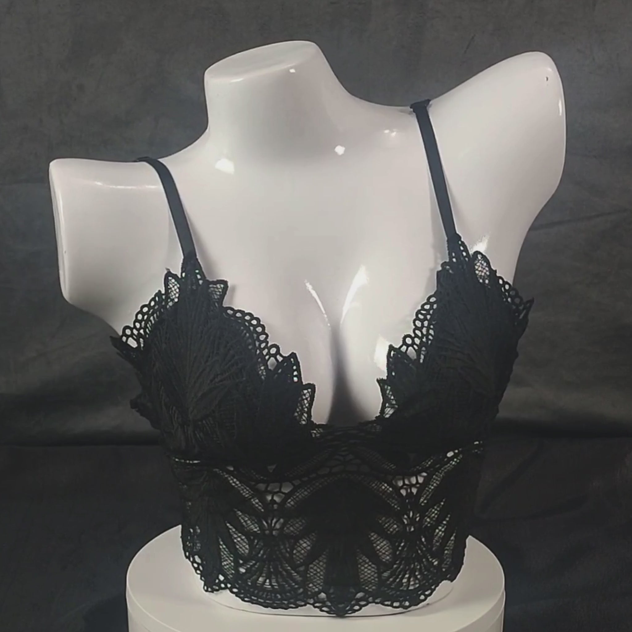 Ethereal Bloom Lingerie Set | Color: Beige | Size: S/M | Bra style: Bralette