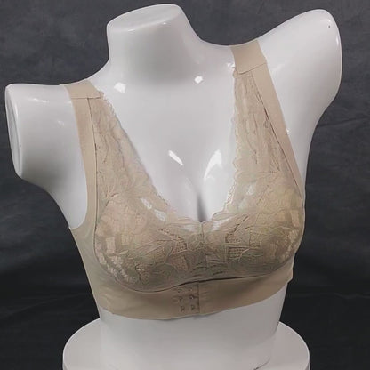 GlamFit Breeze Front Closure Bra | Color: Black | Size: Small | Bra style: Push-up