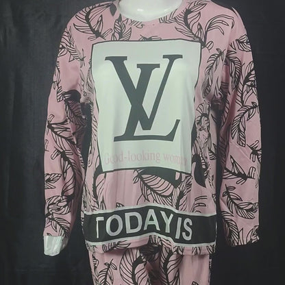 Pink Noir Pajama Set | Color: Pink | Size: Free |