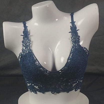 Lace Symphony Bralette Set | Color: Beige | Size: S/M |