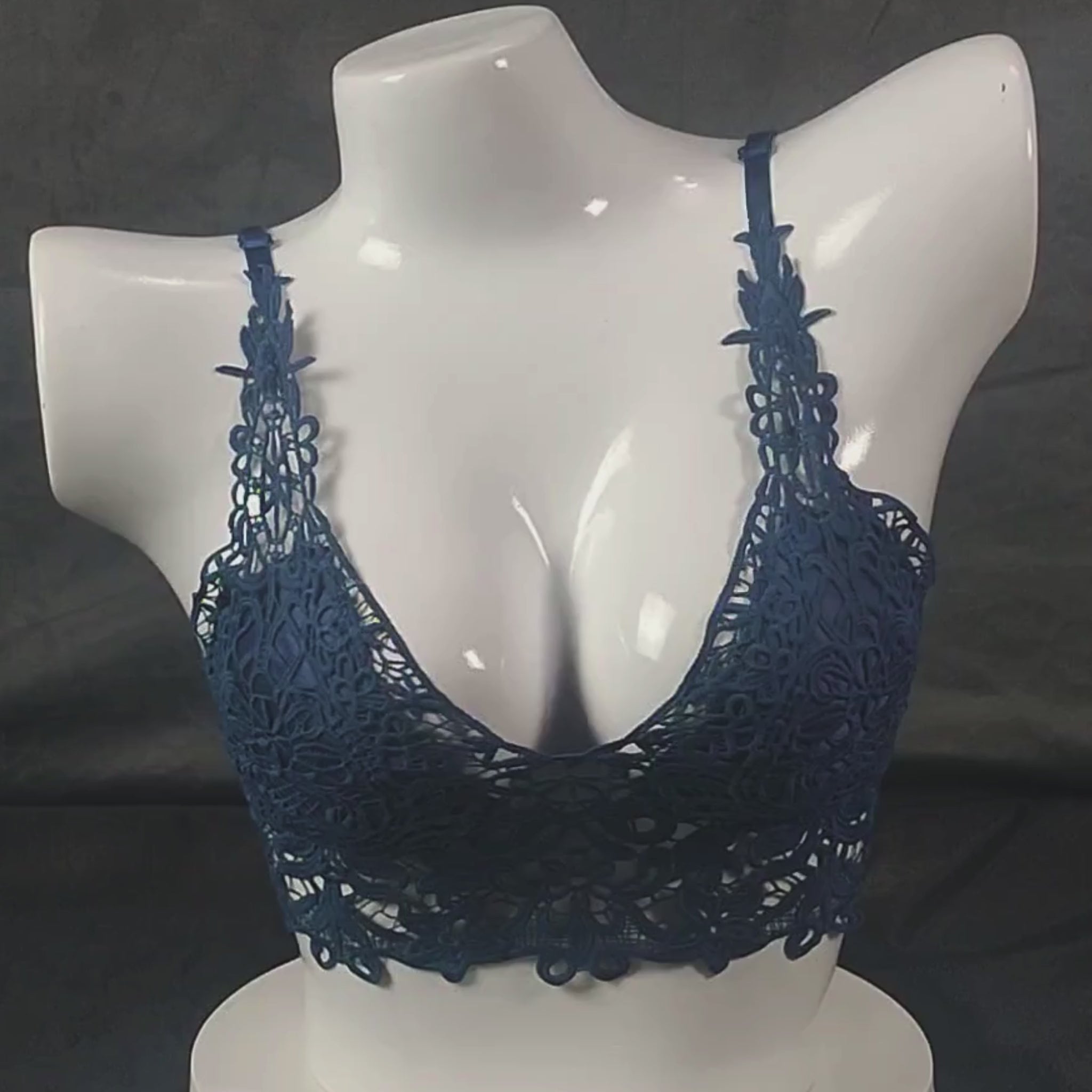 Lace Symphony Bralette Set | Color: Beige | Size: S/M |
