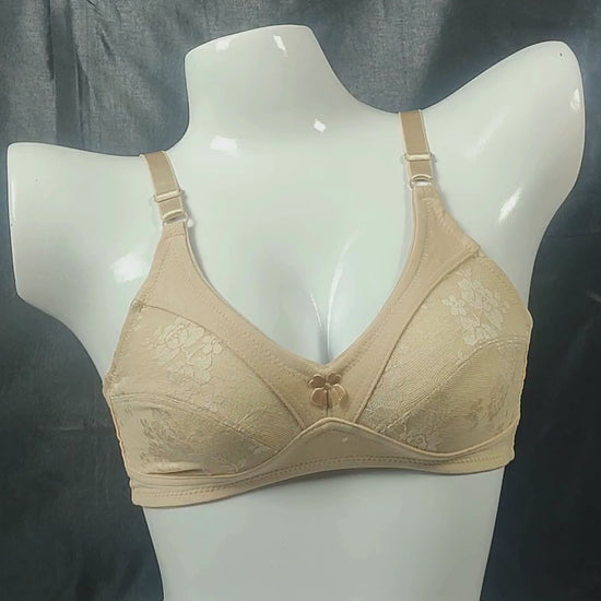 Ziming Elegant Bra | Color: Beige | Size: 32 |