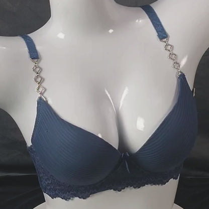 Soft & Sleek Padded Bra | Color: Black | Size: 36 |