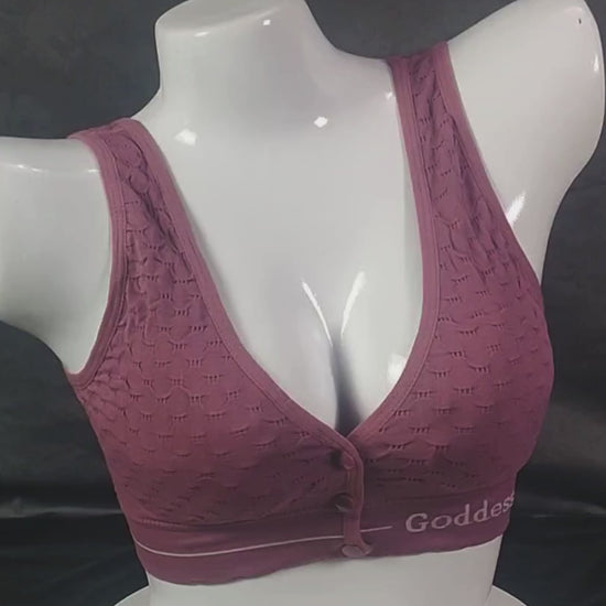 PowerFit Wireless Bra (Stretch Lavender) | Color: Lavender | Size: Free