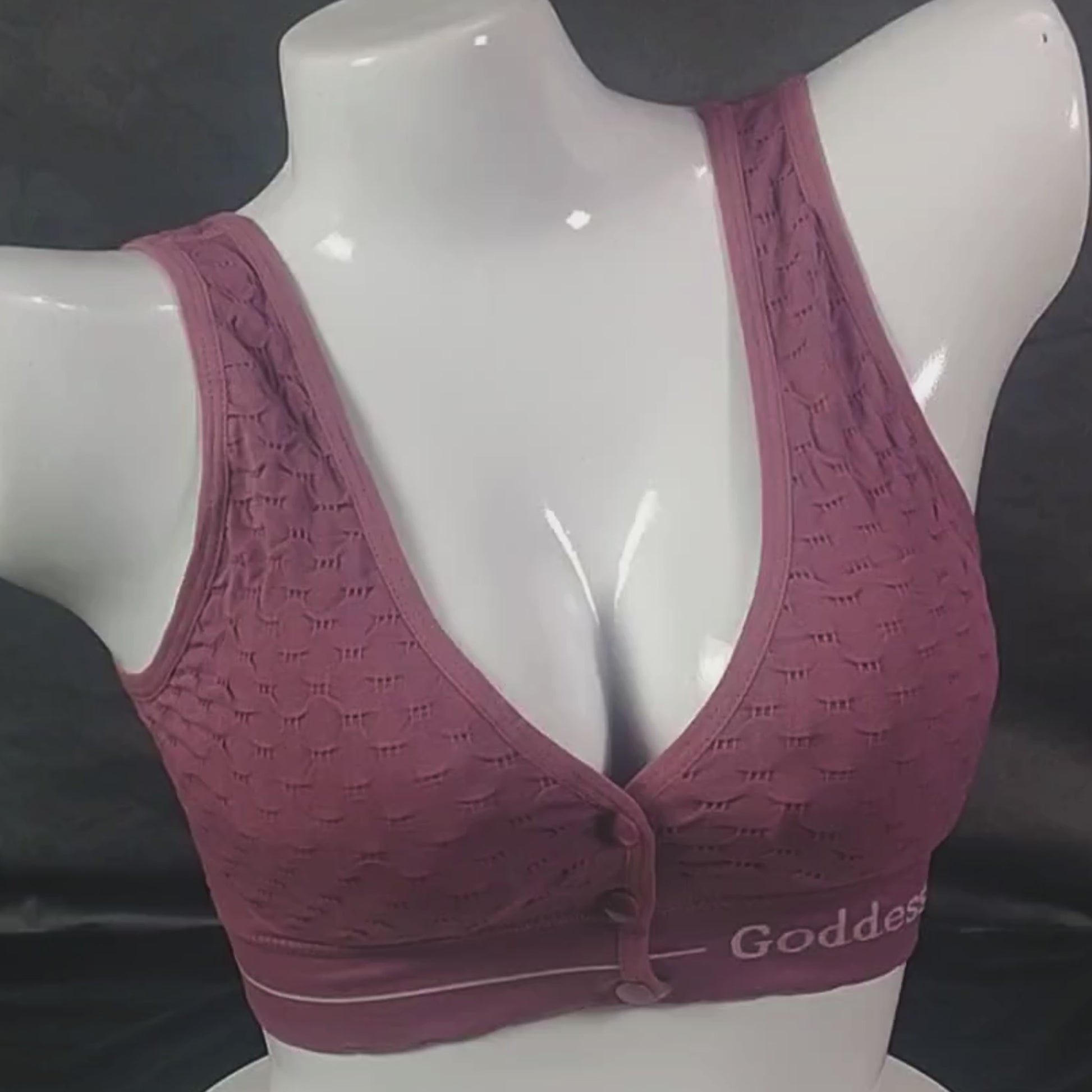 PowerFit Wireless Bra (Stretch Lavender) | Color: Lavender | Size: Free