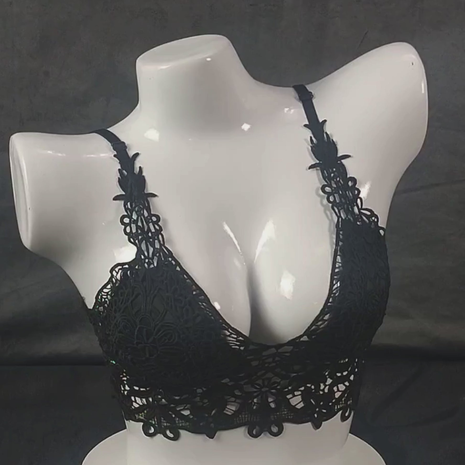 Lace Symphony Bralette Set | Color: Beige | Size: S/M |