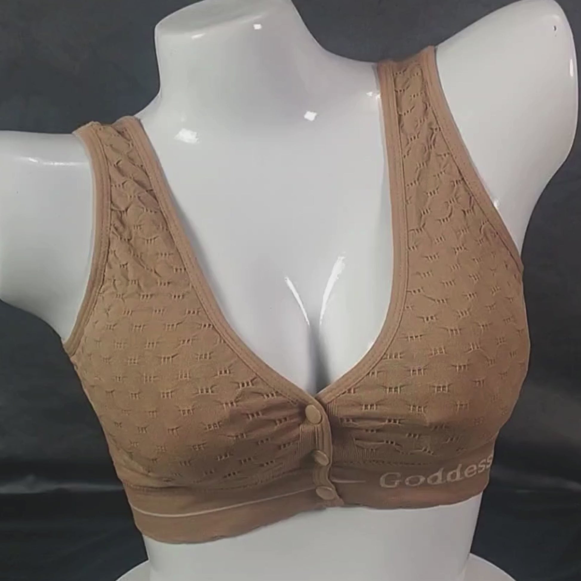 PowerFit Wireless Bra (Core Crunch Brown) | Color: Brown | Size: Free