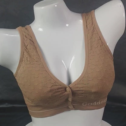 PowerFit Wireless Bra (Core Crunch Brown) | Color: Brown | Size: Free