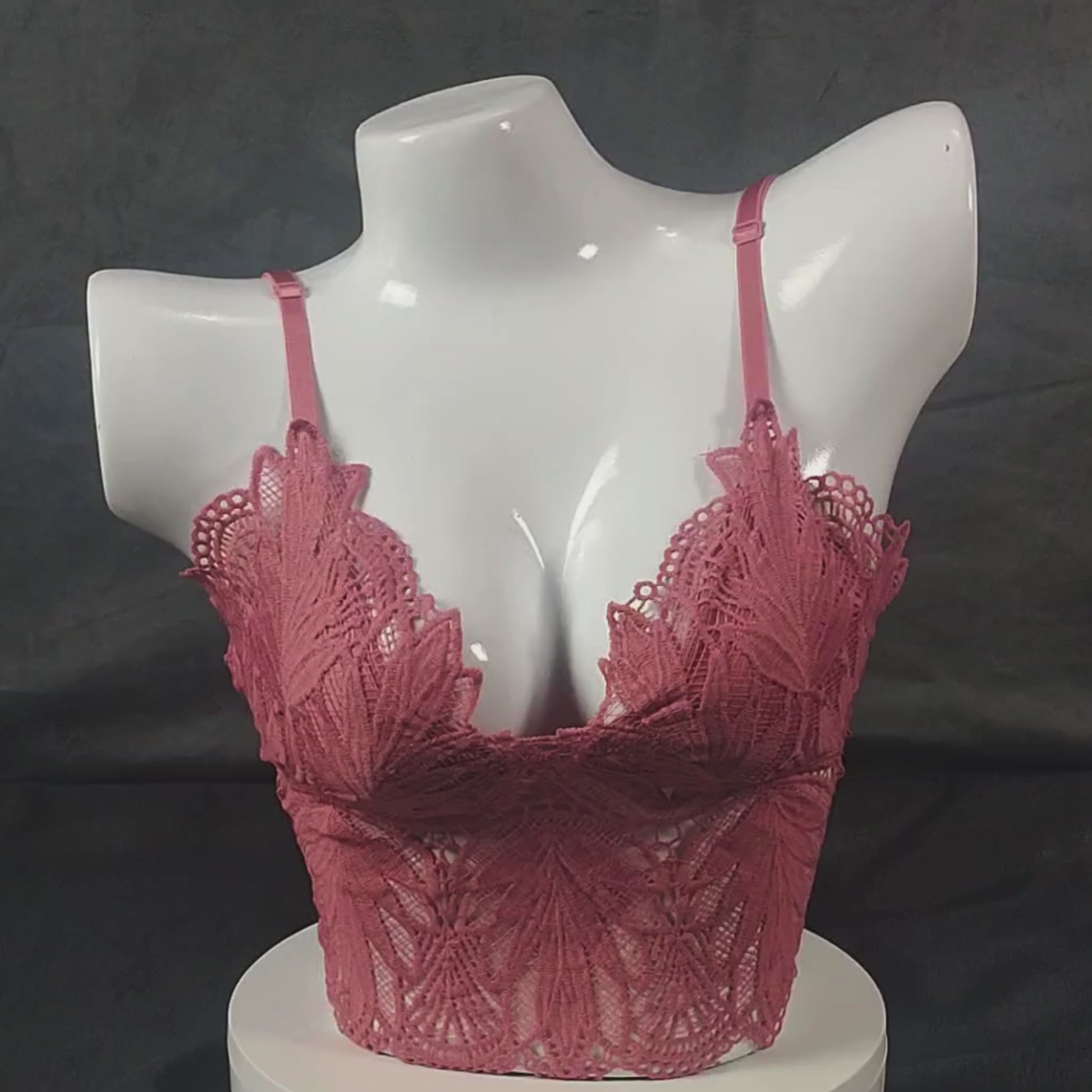 Ethereal Bloom Lingerie Set | Color: Beige | Size: S/M | Bra style: Bralette