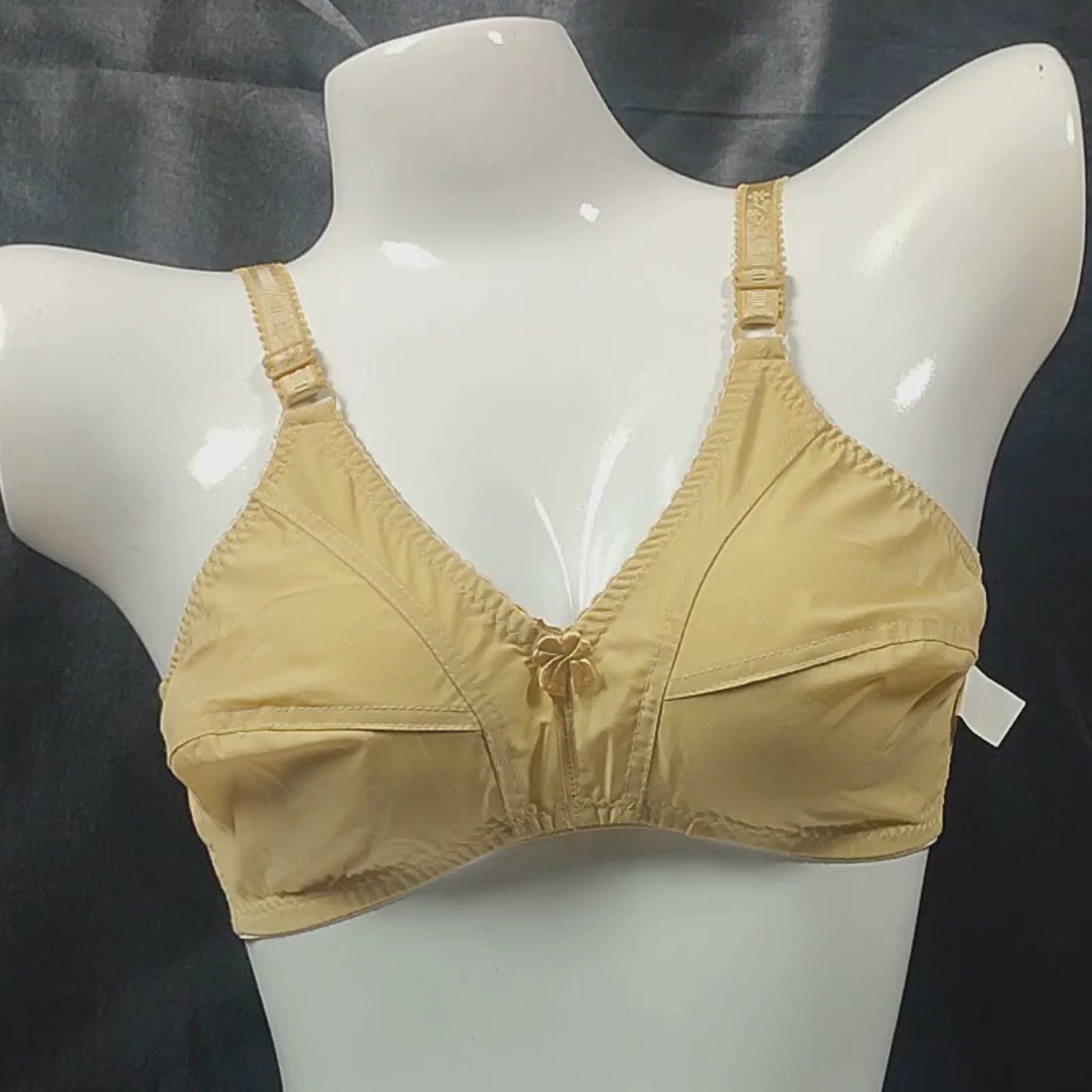 Light Lawn Cotton Bra | Color: Beige | Size: 32 |