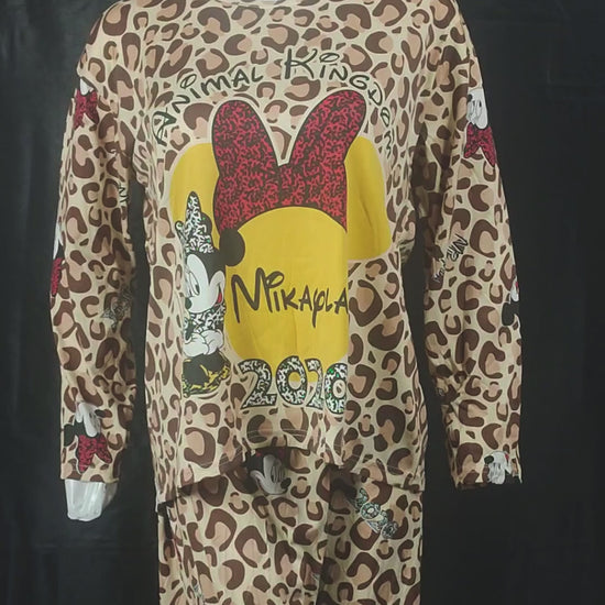 Wild Whimsy Pajama Set | Color: Brown | Size: Free |
