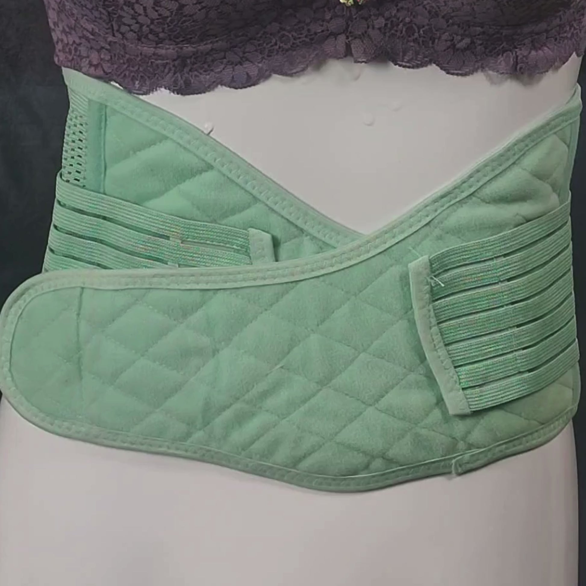 QuiltEase Postpartum Support Belt | Color: Green | Size: Free |