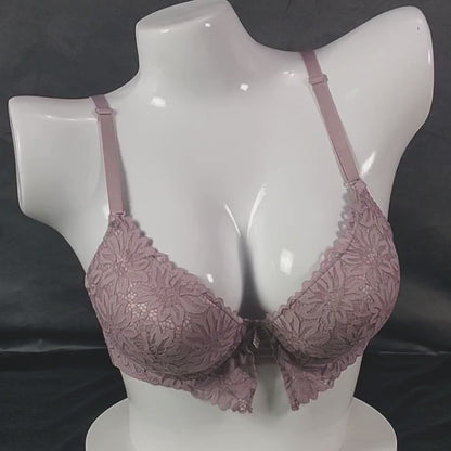 Floral Elegance Padded Bra | Color: White | Size: 36 | Bra style: Push-up