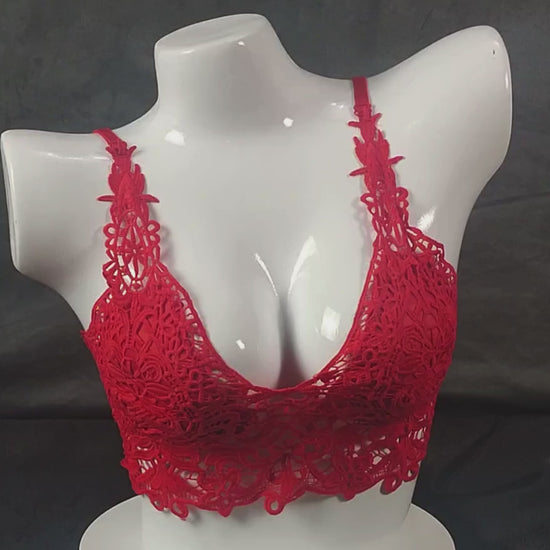 Lace Symphony Bralette Set | Color: Beige | Size: S/M |