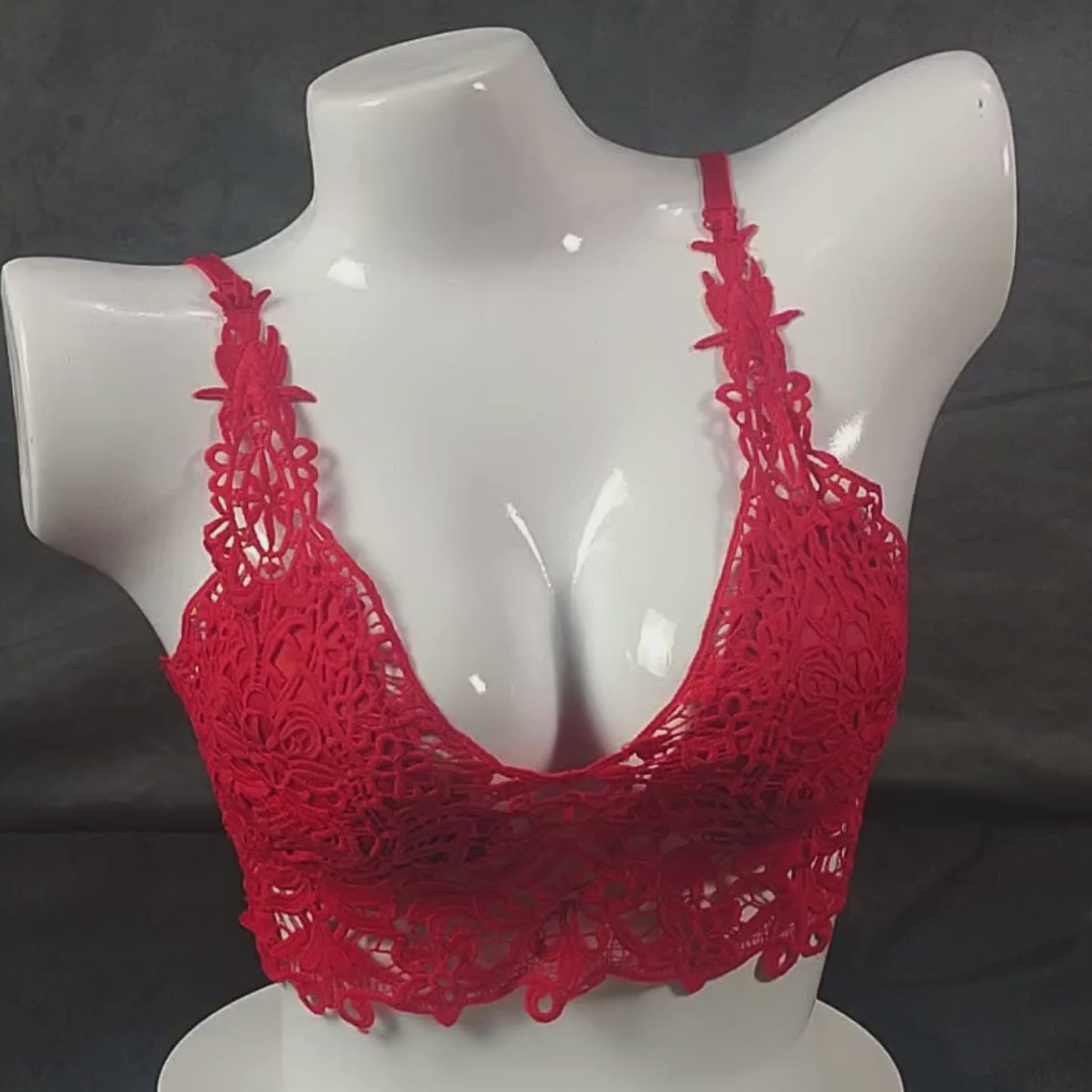 Lace Symphony Bralette Set | Color: Beige | Size: S/M |