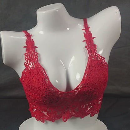 Lace Symphony Bralette Set | Color: Beige | Size: S/M |