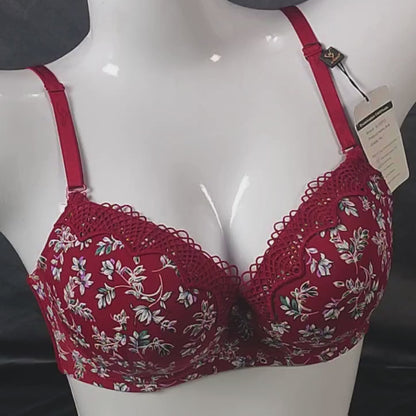 Wild Whisper Padded Bra (Scarlet Flame) | Color: Red | Size: 34