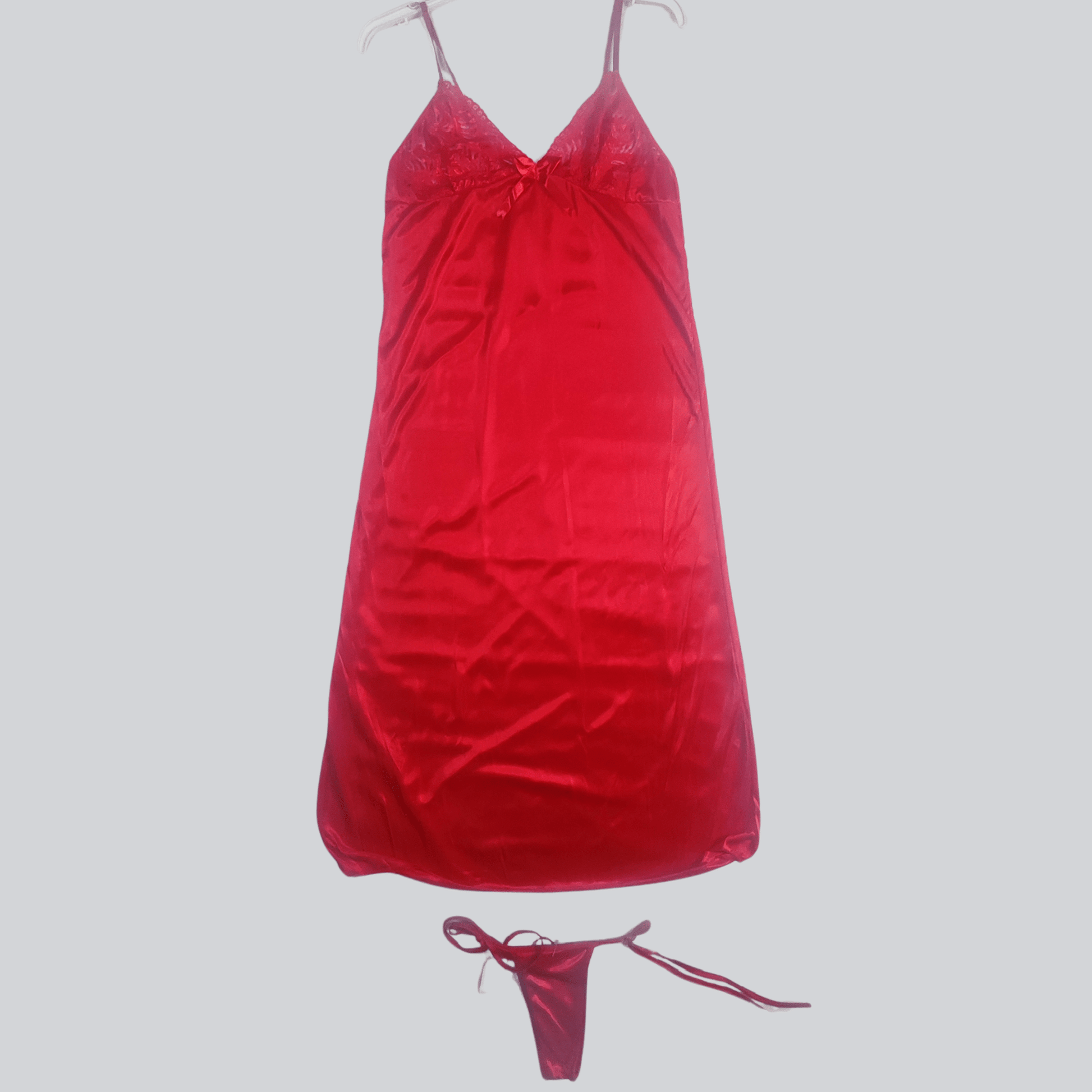 Scarlet Elegance Robe Set - Nightgowns - ComfyBliss
