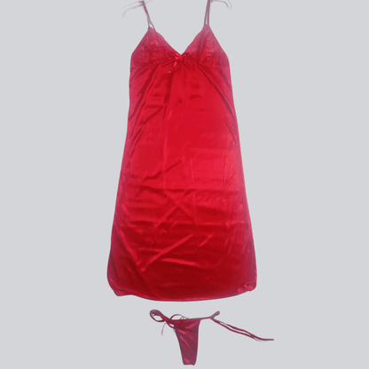 Scarlet Elegance Robe Set - Nightgowns - ComfyBliss