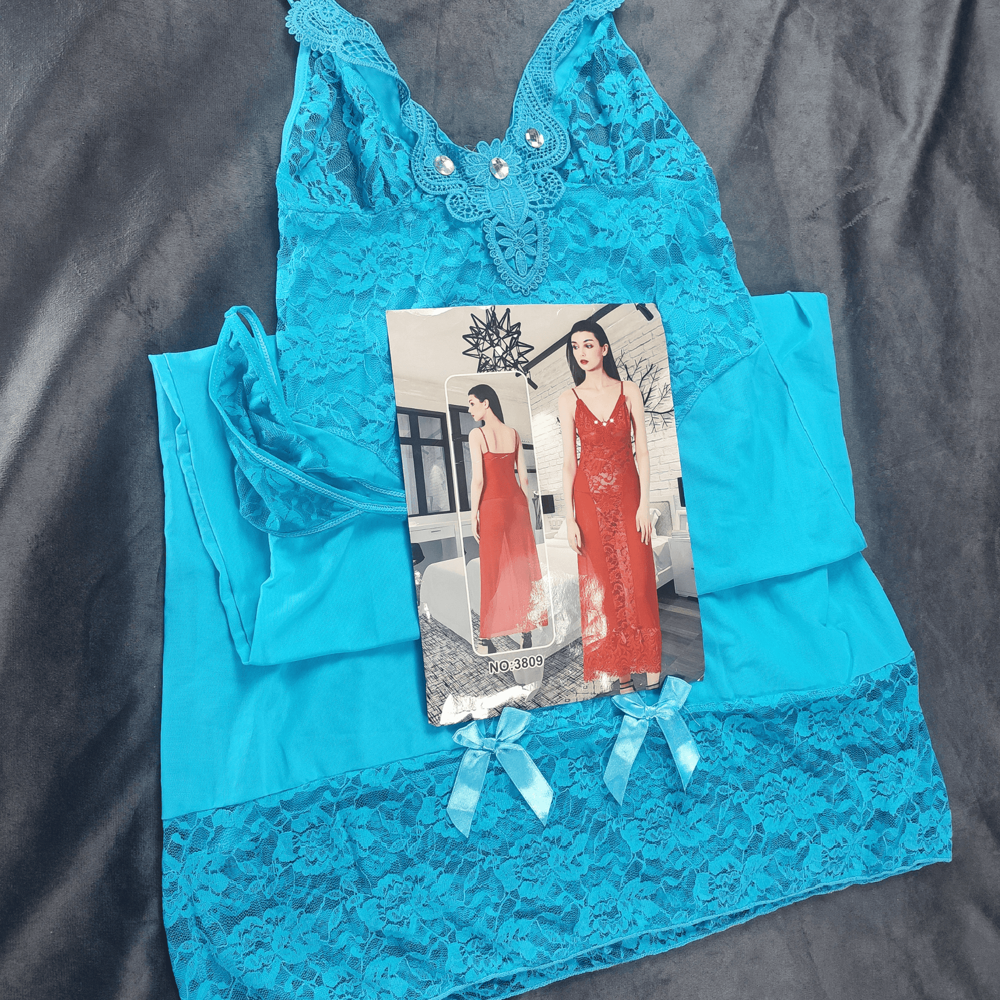 Scarlet Symphony Nightdress - Nightgowns - ComfyBliss