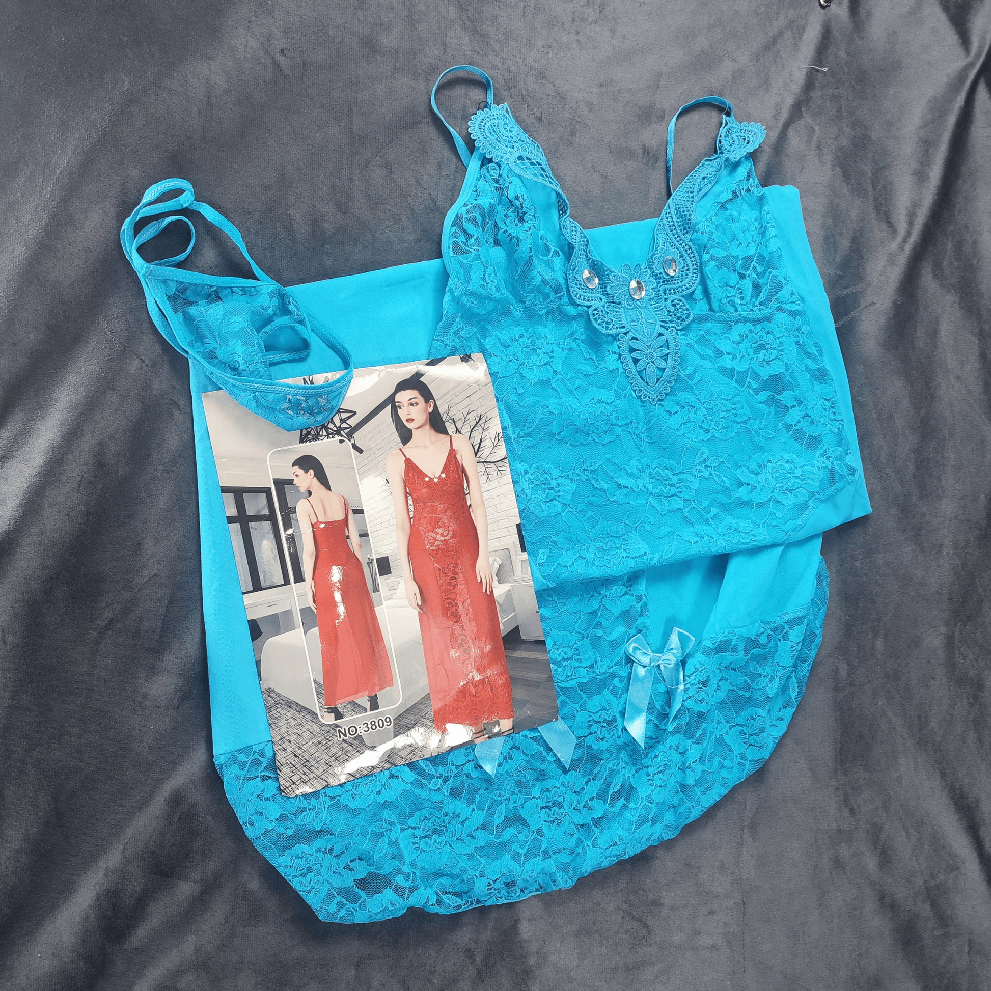 Scarlet Symphony Nightdress - Nightgowns - ComfyBliss